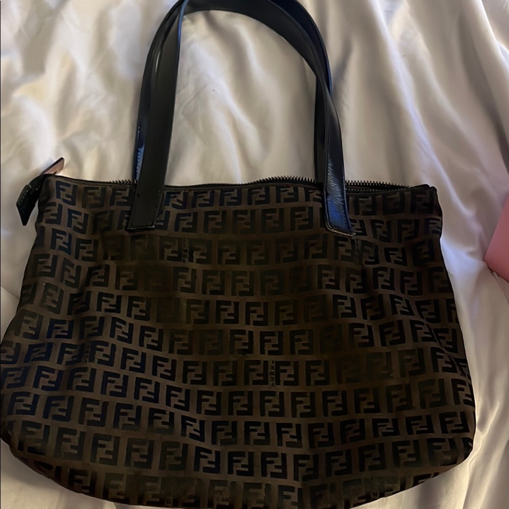 Fendi Brown and Black Women's Hand Bag